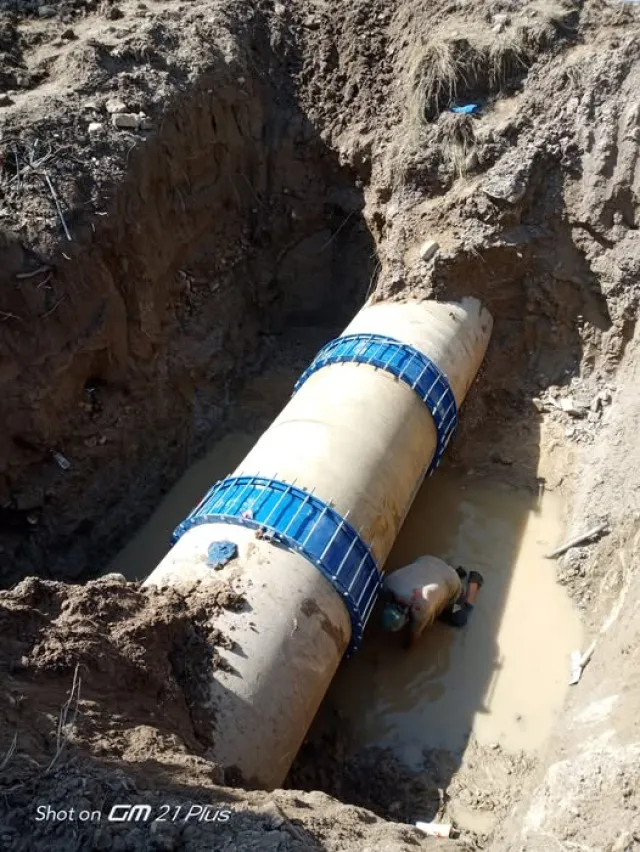 Köprüçay Sulama Birliği 1400 mm çaplı boru üretimi